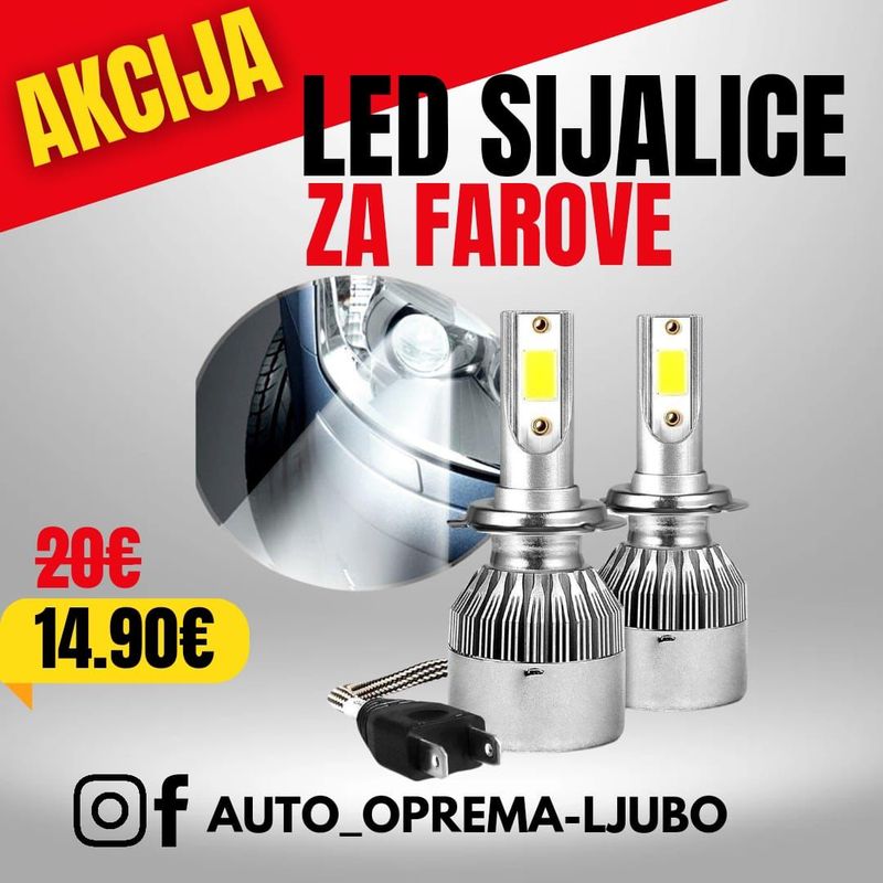 Led sijalice za farove H1 H4 H7