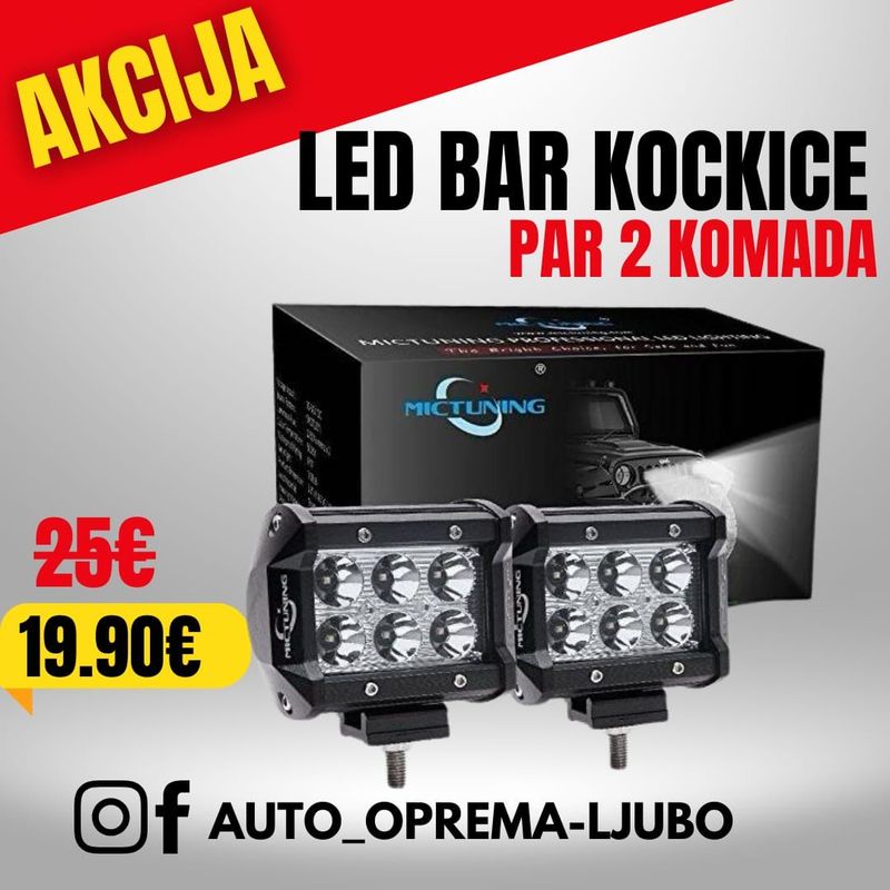 Led bar kockice (par)